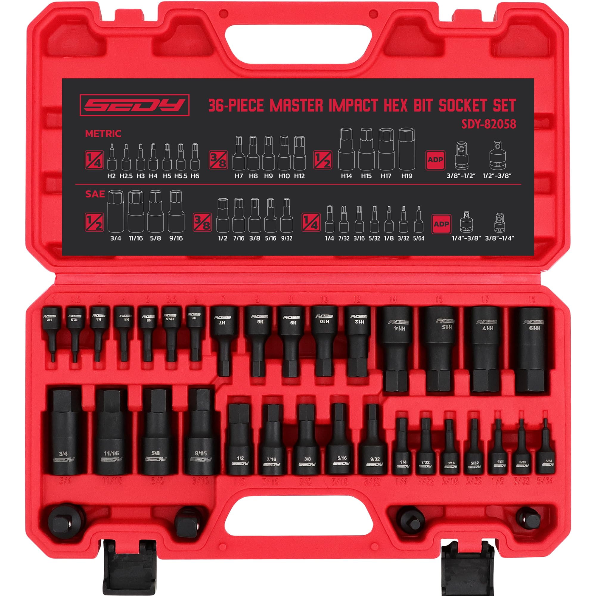 Wright Tool 1" Drive Hex Bit Impact Socket With Standard 1" Hex Bit - Heavy Duty Impact Use