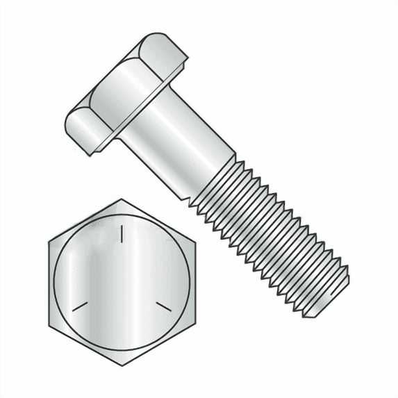 Hex Bolts, Grade 5 Zinc Plated, 5/16"-18 x 5 1/2" (Quantity: 50 pcs) Partially Threaded UNC Thread (Thread 5/16") x (Length: 5 1/2")