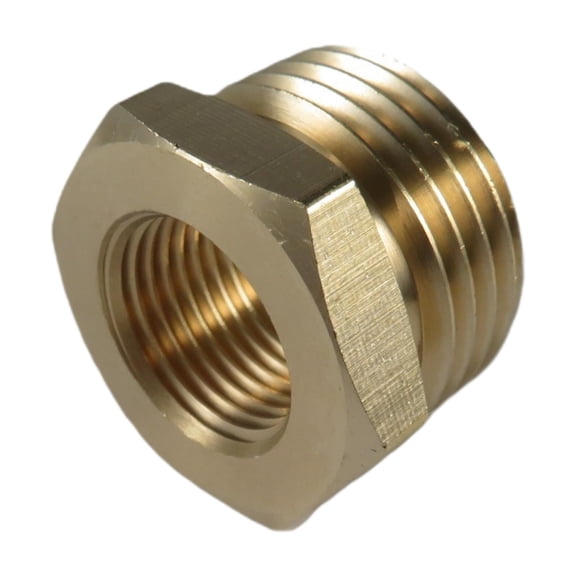Hex Bushing Reducer Adapter Brass Threaded Pipe Sturdy Design for Garden Hose Watering Equipment