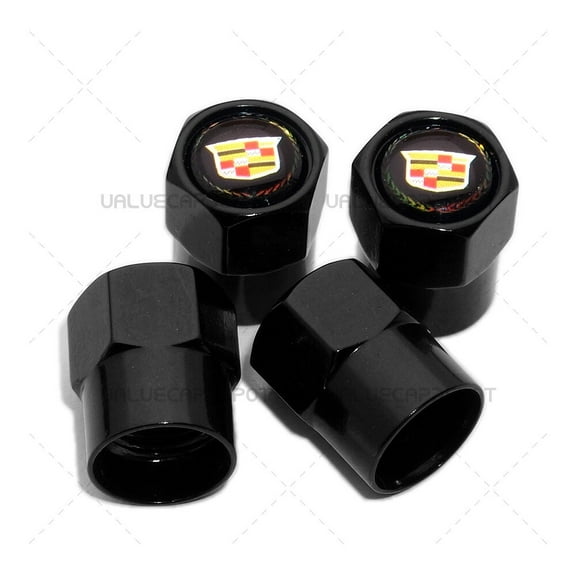 Hex Cadillac Logo Emblem Car Suv Wheel Tire Air Valve Caps Stem Dust Cover Sport