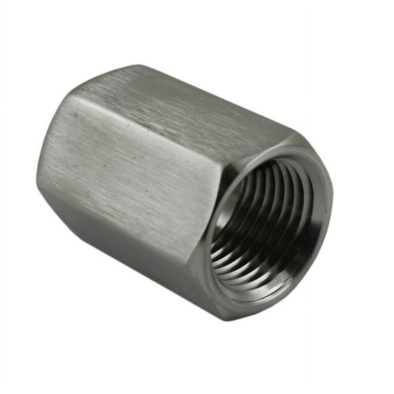 Hex Coupling 1/2" Female NPT Stainless Steel Pipe Fitting, 5 Pack
