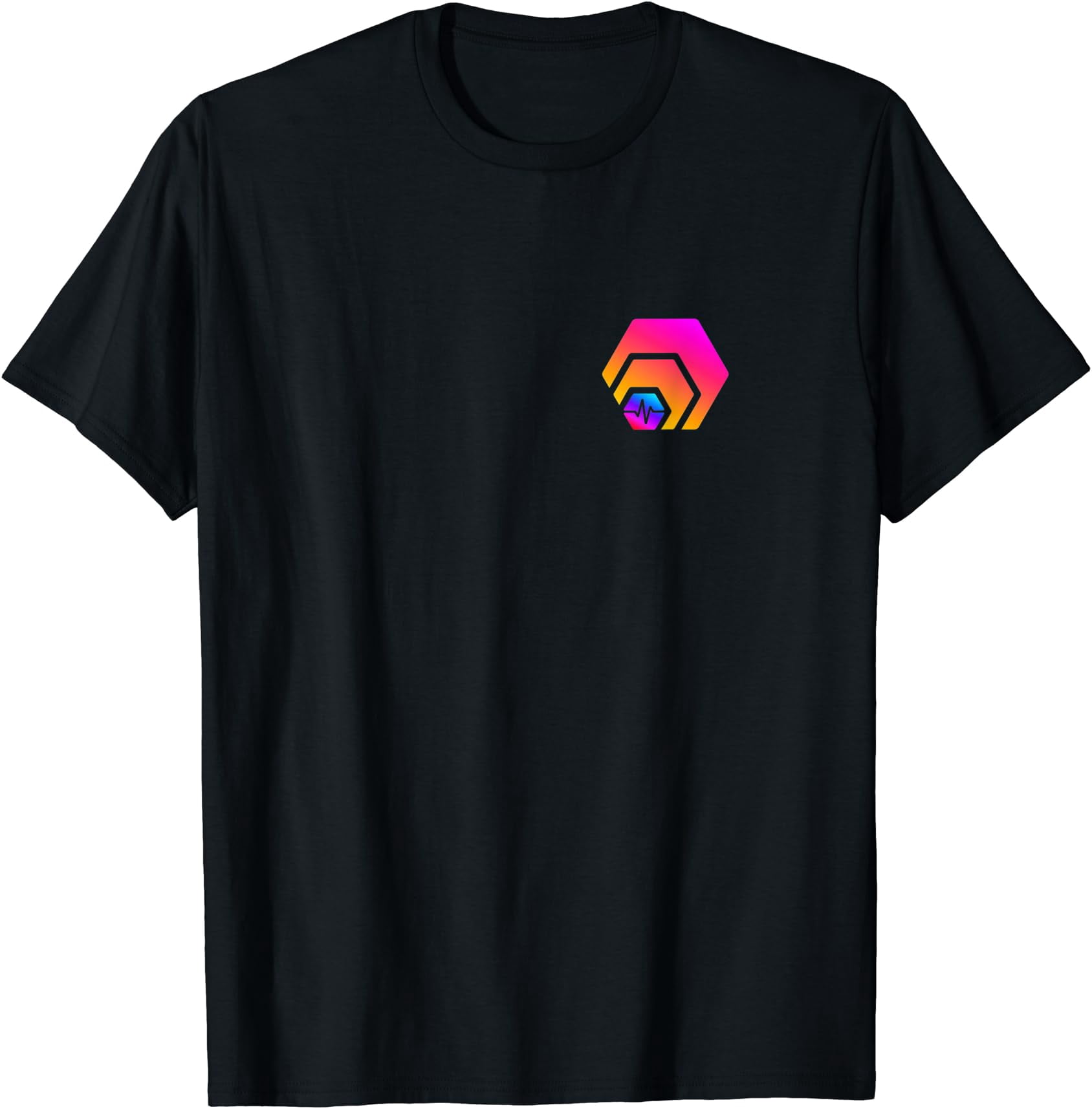 Hex Crypto & Pulsechain Small Logo Hexican T-Shirt - Walmart.com