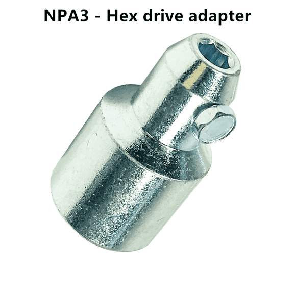 Hex Drive Adapter for Multi-Purpose Multi-Function Multi-Task Telescopic Ceiling Lag-Pole,Installing Overhead Eye Lag Screws Purlin Clip J-Hooks Threaded Pencil Rods Duct Straps Electrical Drops