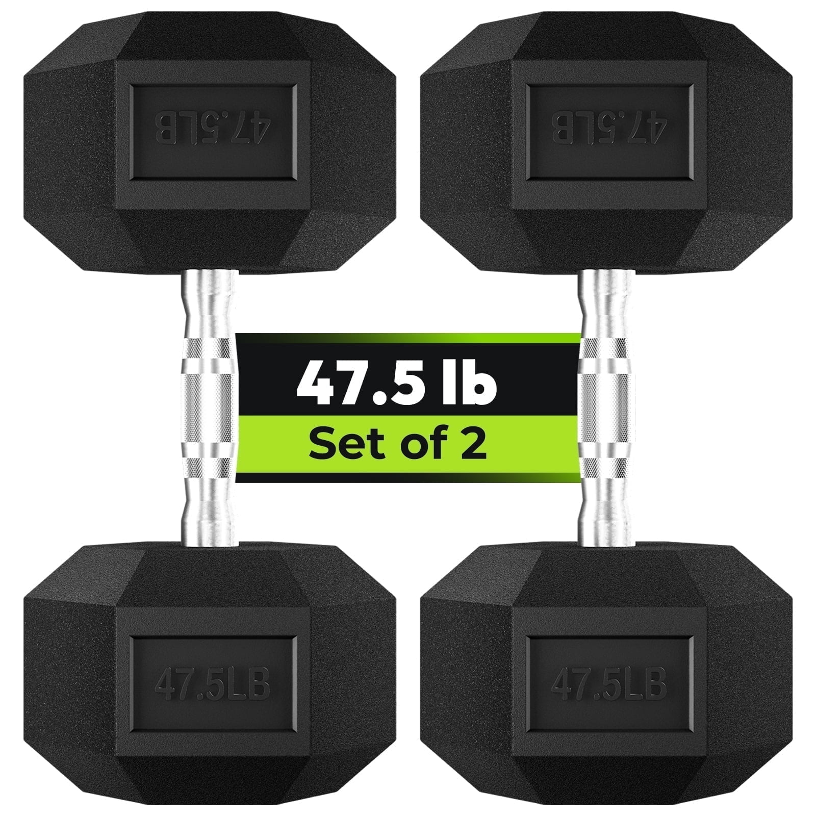 Hex Dumbbell Rubber Encased Dumbbell Strength Training Hex Dumbbell ...