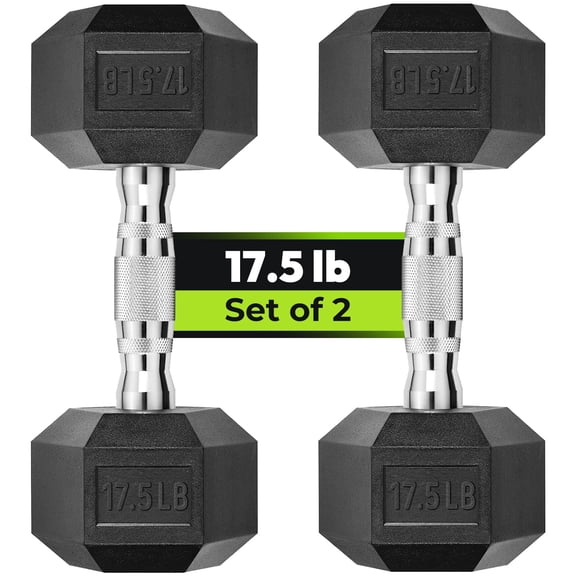 Hex Dumbbell Set  2.5-65 Lb Rubber Encased Exercise & Fitness Dumbbells Weights Of 2 Hand Weight For Strength