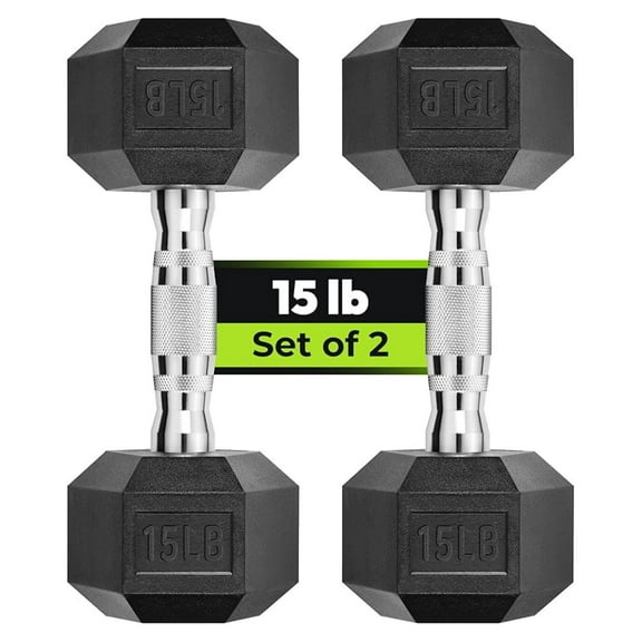 Hex Dumbbell Set, 2.5-65 lb Rubber Encased Exercise & Fitness Dumbbells, Weights Dumbbells Set of 2, Hand Weight for Strength Training