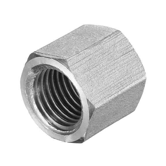 Hex End Cap 304 Stainless Steel Nut, NPT 1/4" Female Thread Pipe Fitting