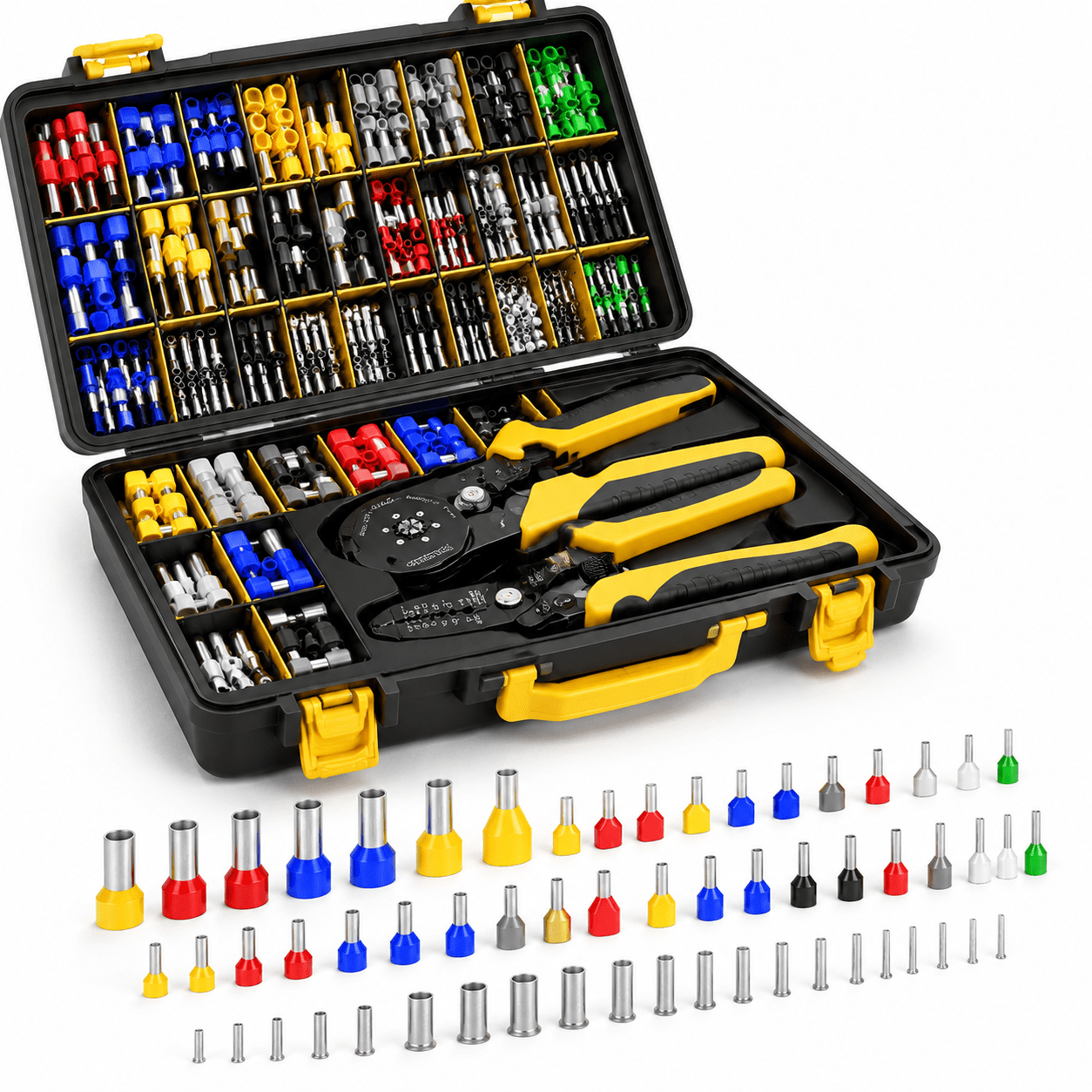 Ferrlule Hex Ferrule Crimping Tool Kit Awg 24-4 Wire Ferrules 36 Sizes - Walmart.com