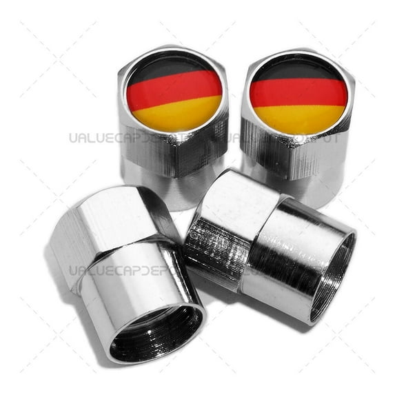 Hex Germany Flag Logo Car SUV Wheels Tire Air Valve Caps Stem Dust Cover Sport