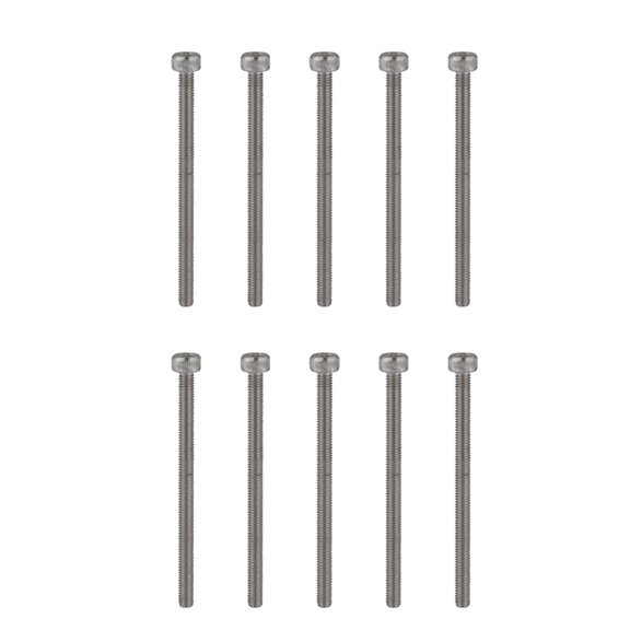 304 Stainless Steel Hex Head Bolts, Anti-Rust Heavy Duty Screws with Fully Threaded Coarse Thread, Moisture Resistance Fasteners for Fan Cover Fixing (M3 X 45mm, 10Pcs)