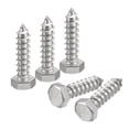 thumbnail image 1 of Hex Head Lag Screws Bolts, 3/8" x 1-1/2" 304 Stainless Steel Partial Thread Wood Screws, 20 Pack, 1 of 6