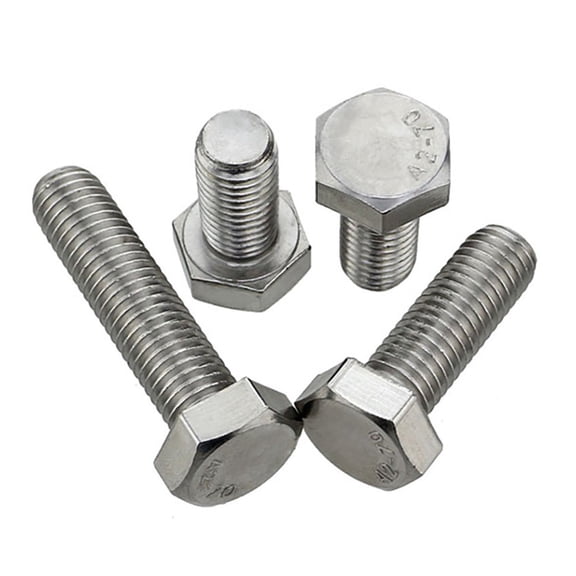 Hex Head Screws Left Thread 304 A2 Stainless Hexagon Bolts Screw M4 5 6 8 10 12