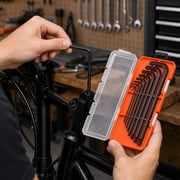Hex Key Allen Wrench Set 9 Piece Extra Long Ball Point Metric Nickel Chromium Steel Matte Black Boxed 7.48 X 3.94 X 0.79 Inches