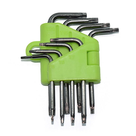 Hex Key Star Wrench Screw Driver Set for Small Screw Repair, 8Piece T5-T 20 Alloy Steel Hand Tool Kit with Holders for P