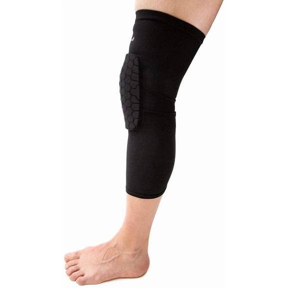 Hex Knee Pads Compression Leg Sleeve for Basketball, Volleyball, Weightlifting - Full Court
