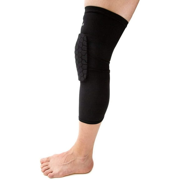 Hex Knee Pads Compression Leg Sleeve for Basketball, Volleyball, Weightlifting - Full Court