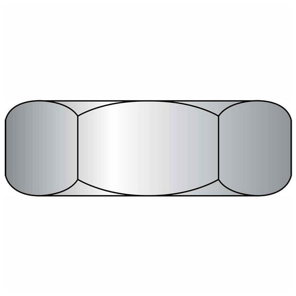 Hex Machine Screw Nut - #10-24 x 3/8"" x 1/8"" - Low Carbon Steel - Zinc CR+3 -