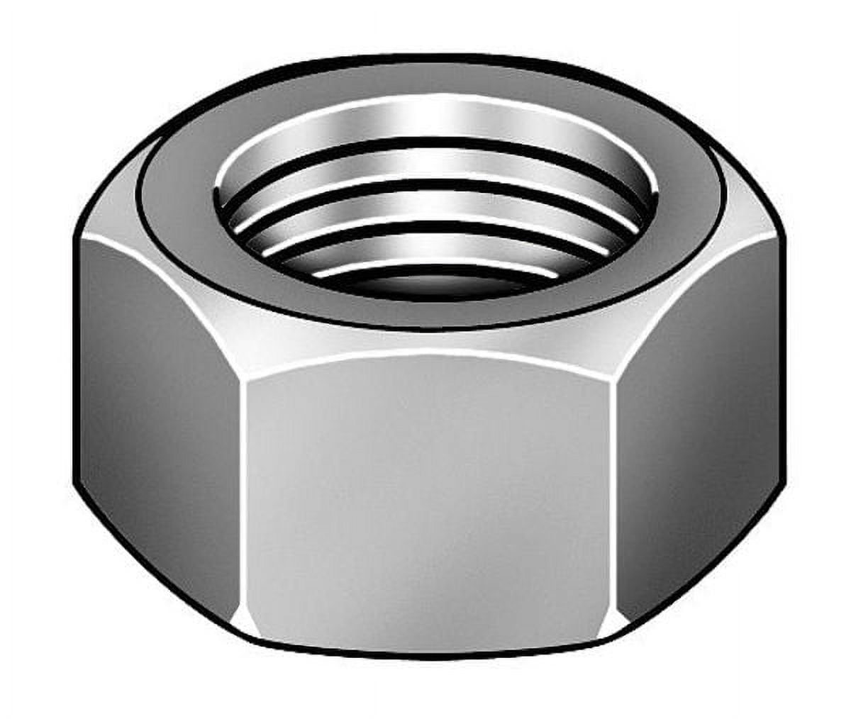 Hex Nut, 5/16"-18, Steel, Not Graded, Black Oxide, 17/64 in Ht, 100 PK