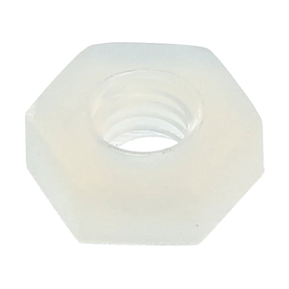 Hex Nut, Metric Nylon M2.5 Thread Hexagon Nuts White 100pcs