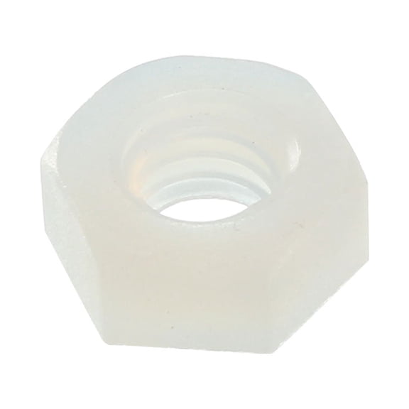 Hex Nut, Nylon M4 Thread Hexagon Nuts White 30pcs