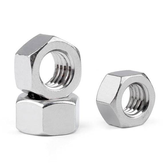 Hex Nuts, 100 Pack 1/4-20 304 (A2-70) Stainless Steel Hardware Nuts,Standard Inch Coarse Thread Nuts