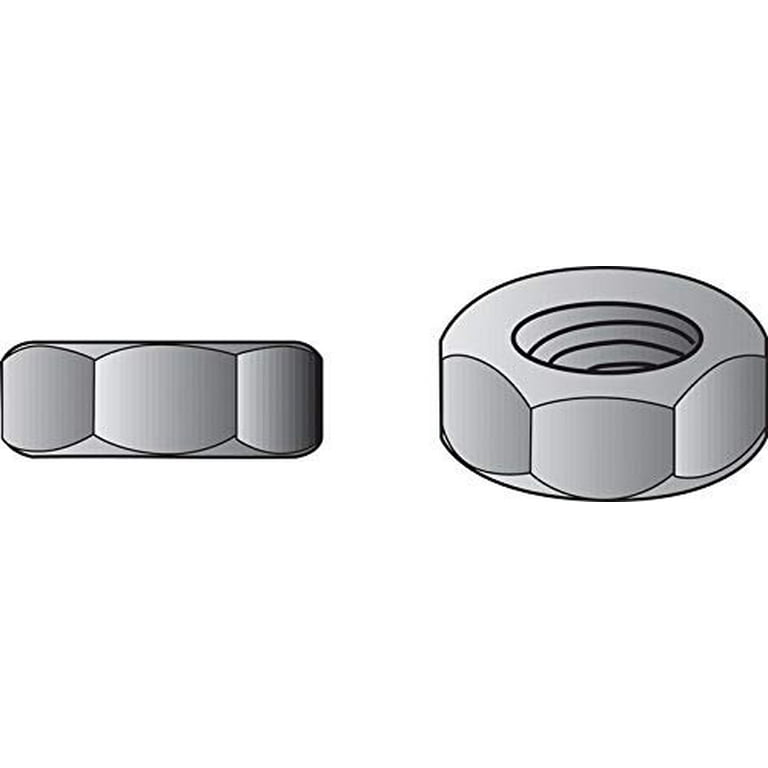 Hillman 3/8 in. Zinc-Plated Steel SAE Hex Nut 100 pk Hillman 3/8 in. Zinc-Plated Steel SAE Hex Nut 100 pk