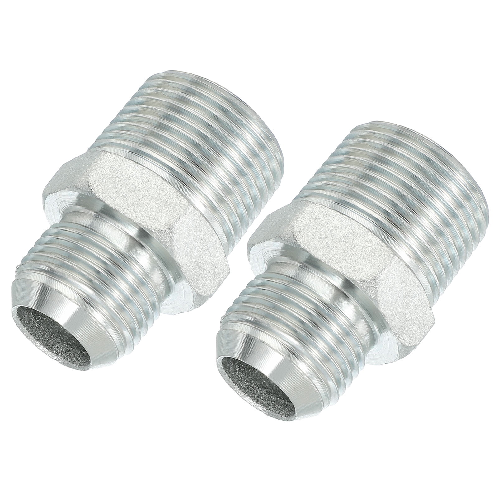 10-Pack 1” Male JIC 37° Flare X 1” Male NPT Hydraulic Pipe Adapter – 2404-16-16