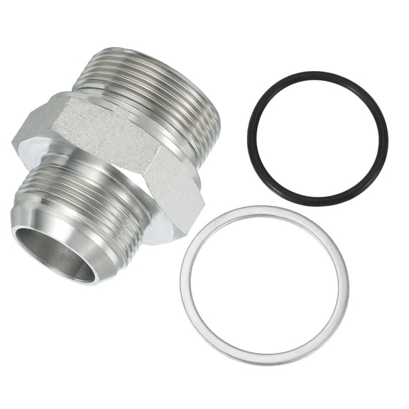 Hex Reducing Nipple Connectors Pipe Adapter 1 5/8" Male 37 Flare JIC x G1 1/2" Male, Pipe Fitting Reducer