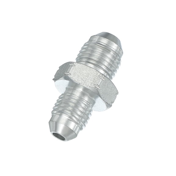 Hex Reducing Nipple Connectors Pipe Adapter 7/16" Male 37 Flare JIC x 1/2" BSPT Male Straight Adapter Fitting