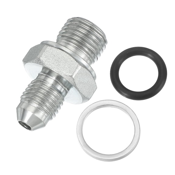 Hex Reducing Nipple Connectors Pipe Adapter 7/16" Male 37 Flare JIC x G1/4" Male, Pipe Fitting Reducer