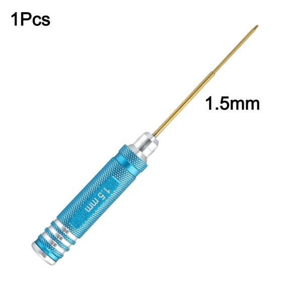 Hex Screwdriver Set For RC For Hobby,1.5mm, 2.0mm, 2.5mm, 3.0mm Ball-End Driver Tool For Helicopters,For Drones,For RC Cars And For Quadcopters(1.5mm)