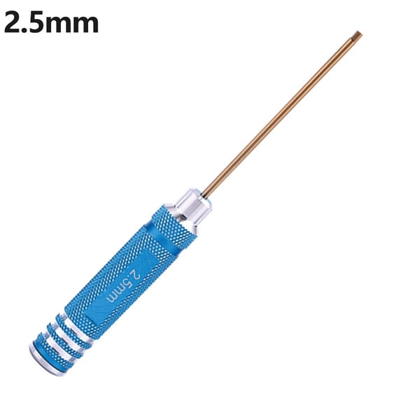 Hex Screwdriver Set For RC For Hobby,1.5mm, 2.0mm, 2.5mm, 3.0mm Ball-End Driver Tool For Helicopters,For Drones,For RC Cars And For Quadcopters(2.5mm)