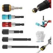 Hex Shaft Quick-Change Adapter for Power Drill   Heavy-Duty Socket Converter, Universal Hex Shank Adapter Fits Power Drills Chuck, 1/4-Inch Impact Drivers and Hand-Held Drivers