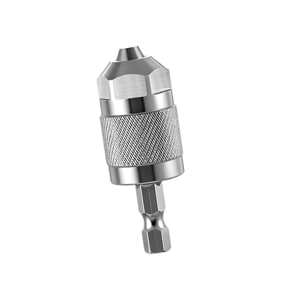 Hex Shank Drill Chuck Three Jaw Keyless Chuck Adapter Aluminum Alloy High Performance for Electric Wrench