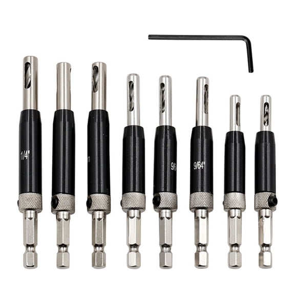 Hex Shank Hinged Drill, Window Hinge Drill Bit 8Pcs 35 Steel Hex Shank Save Time For Drawer Guides