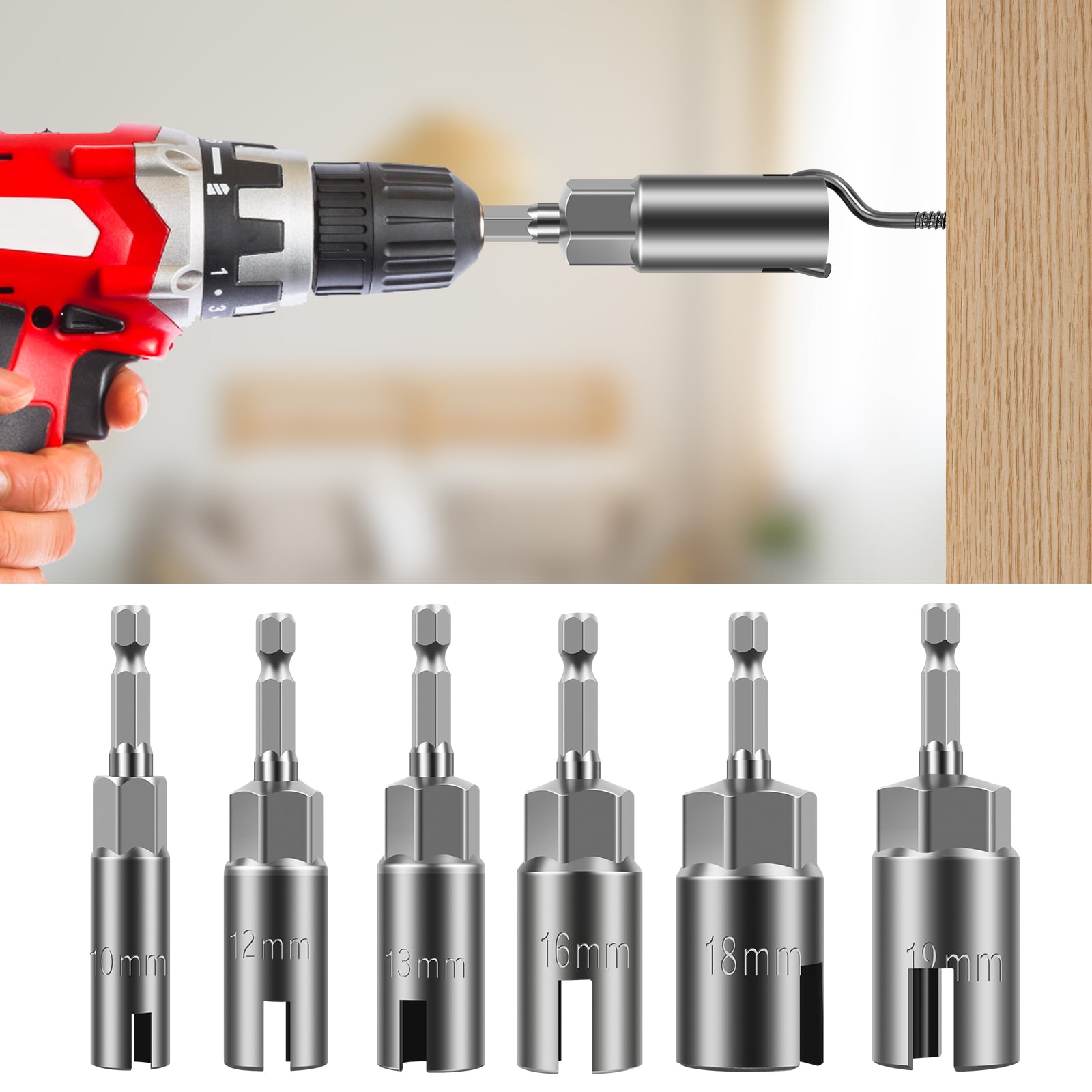 Hex Shank Nut Driver Safe High Efficient Wing Nut Driver Sockets Easy ...