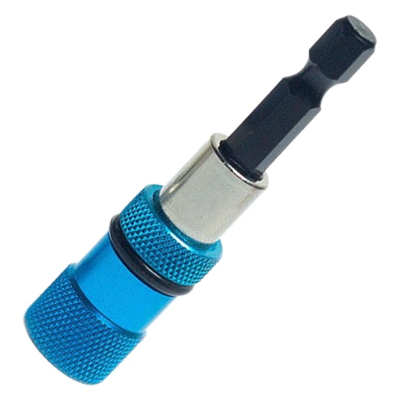 Hex Shank Quick Change Adapter for Power Drill Hex Bit Holder 1/4in Shank Release Extension Rod Compatible with Drills and Drivers