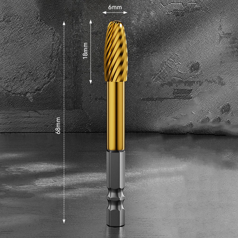 Hex Shank Titanium-plated Rotary File Reaming Drill Bit Grinding Head ...