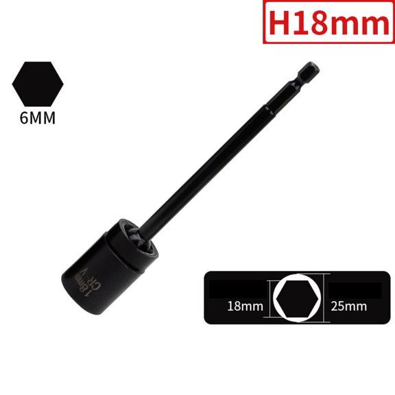 Hex Socket 360 Degree Rotatable Head Adapter For Electric Wrench Power Tools