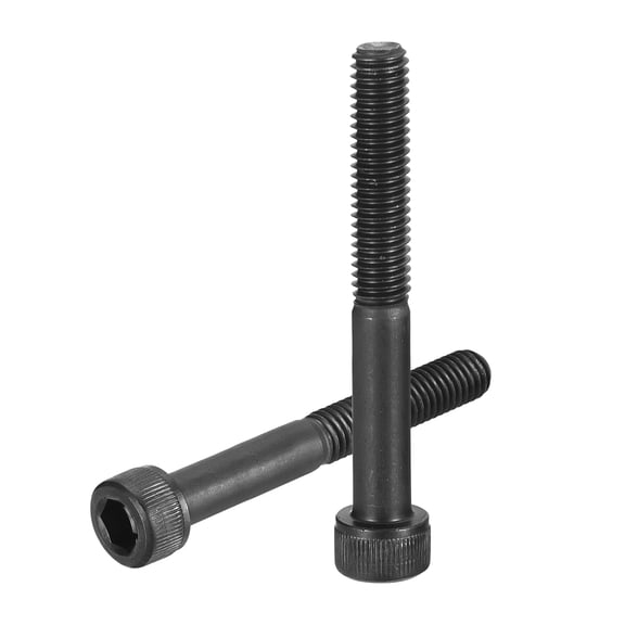 Hex Socket Bolts (M6-1x50), Grade 12.9 Carbon Steel Hex Socket Drive Screw, Black, 20 Pcs