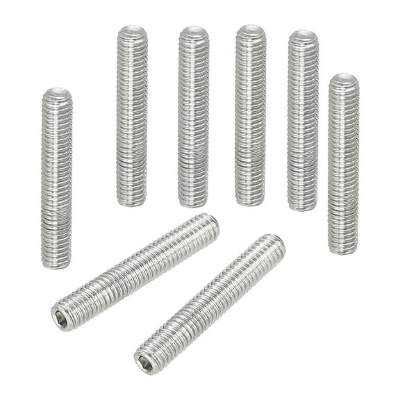 Hex Socket Grub Screw Flat Point Grub Bolt Stainless Steel Head Socket Set Screws for Door Handles, Light Fixture M3x18mm, 50 Pcs
