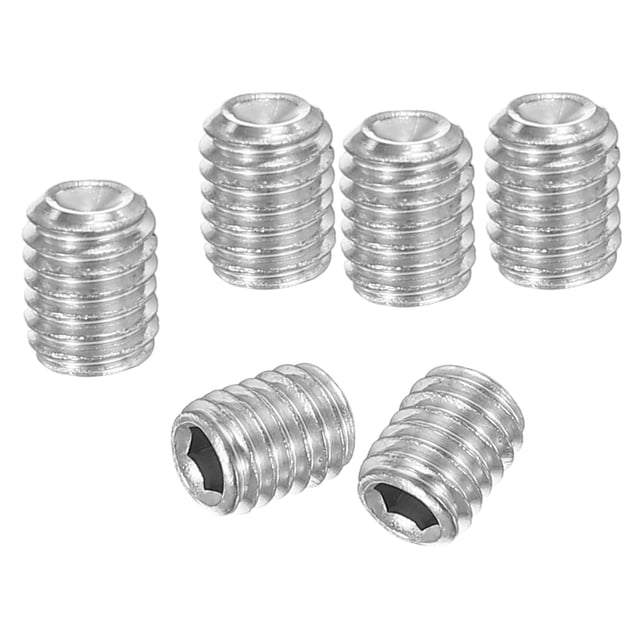 Hex Socket Grub Screw Flat Point Grub Bolt Stainless Steel Head Socket ...
