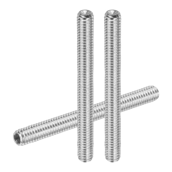 Hex Socket Grub Screw Flat Point Grub Bolt Stainless Steel Head Socket Set Screws for Door Handles Light Fixture Repair M4x40mm 10
