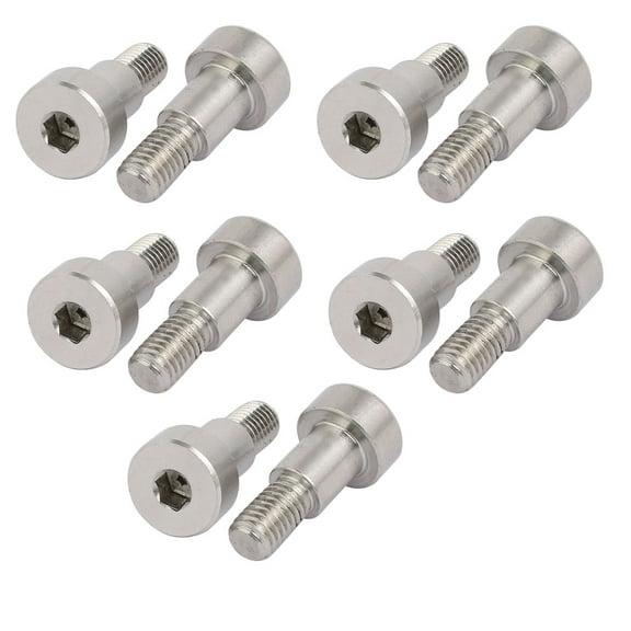 Hex Socket Shoulder Bolt 10mm Shoulder Dia 12mm Shoulder Length M8 Thread 10pcs