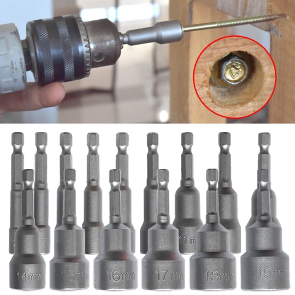 Kit 18 Embouts De Vissage 5-13mm – Adaptateurs Hexagonaux Pour Percer Et Visser Comme Un Chef
