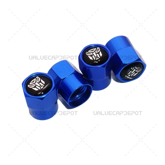 Hex Transformers Emblem Car Wheels Tire Air Valve Caps Stem Dust Cover Sport