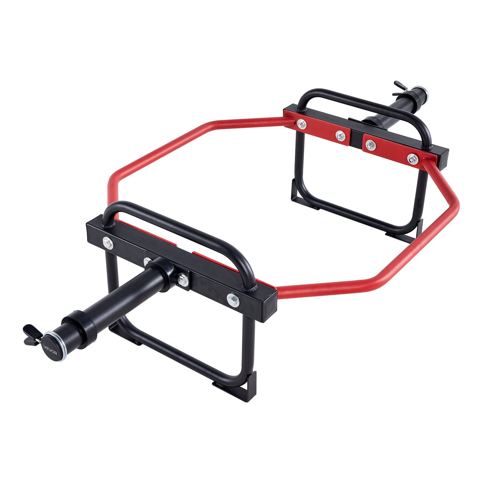 Hex Trap Bar 2 Inch Barbell 500 LBS Capacity for Weightlifting Strength Training Home Gym Squats Deadlifts Shoulder Presses Red