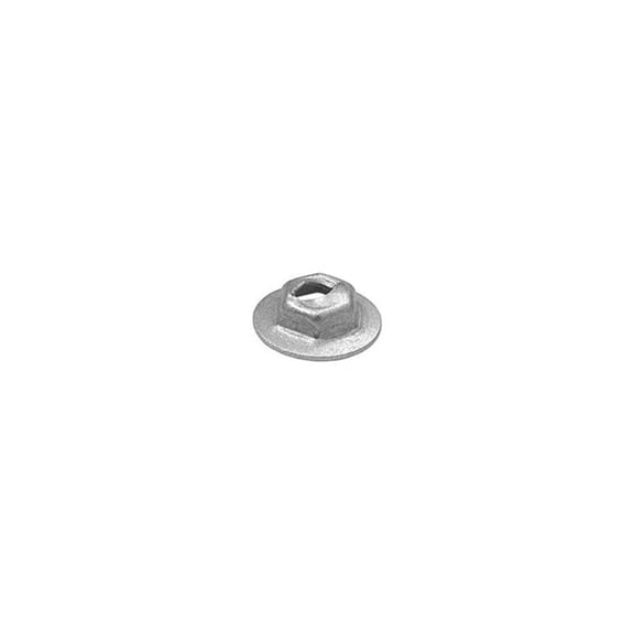 Hex Washer Thread Cutting Nut - Zinc - 0.125 in. Stud x 0.31 in. Across Flats