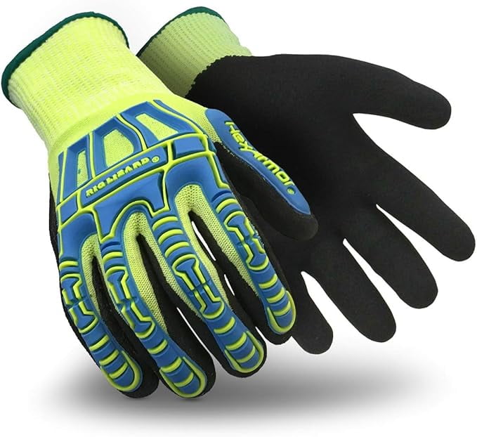 HexArmor Impact Protection Safety Work Gloves Rig Lizard Series