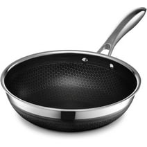 HexClad 10 inch Hybrid Stainless Steel Wok Pan, Nonstick